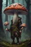 Placeholder: darkfantasy mushshroom spores infected human druid