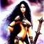 Placeholder: Epic full body picture portrait of busty atletic young beautiful Dejah Thoris Luis Royo styles