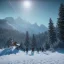 Placeholder: Five people hunting in snowy forest, sense of fear, mountain hut in the background, Alps, night sky, 8k, HD, cinematography, photorealistic, Cinematic, Color Grading, Ultra-Wide Angle, Depth of Field, hyper-detailed, beautifully color-coded, insane details, intricate details, beautifully color graded, Cinematic, Color Grading, Editorial Photography, Depth of Field, DOF, Tilt Blur, White Balance, 32k, Super-Resolution, Megapixel, ProPhoto RGB, VR, Halfrear Lighting, Backlight, Natural Lighting