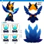 Placeholder: a fox fursona, furry, fursona, fursona reference sheet, high quality, 8k, fox tail, wings, feathery, anthropomorphic, master quality, cyberpunk