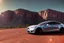 Placeholder: A Tesla 'Model S' is parked, in the 'Grand Canyon National Park'. (CINEMATIC, WIDE ANGLE LENS, PHOTO REAL)