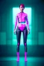 Placeholder: Waist up shot photo, helmut newton style, Asian cyborg woman :: symmetry photography, cyberpunk, pink hair, makeup, long line eye, light iris, :: latex coat, wires and circuits, pink, white, black :: cinematic, Ultra realistic, dark scene, soft color, highly detailed, unreal engine 5, RTX, ultra detail, 3d, finely drawn, high definition.