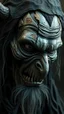 Placeholder: Busch painting style nightmare, a zoomed 3/2 view of a witch by his face skin is a rusted broken metallic skin texture in a 3d rendering full-height image of a grim and dark scene. Ensure the final images exhibit the utmost quality, encompassing 4K, 8K, and 64K resolutions, with 3D rendering that manifests in photorealistic, hyperrealistic, and highly detailed representations. Employ techniques such as HDR, UHD,