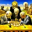 Placeholder: Putin, President Xi Of China And Joe Biden Play Chess With A Pigeon,Ufo And Atomic Bomb Mushroom Cloud,Complex Surgical Instruments Intermixed With A Newborn Boy,Minimalism,Painting By Adrian Ghenie,Rene Magritte,Pablo Picasso,Michelangelo,Salvador Dali,Lucian Freud