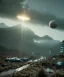 Placeholder: Ultra Realistic retro sci-fi 1960 scene, waist up view portrait, blonde woman, sweet young Marilyn Monroe face, perfect iris, tight latex coat, alien planet background, tight style, steel sphere dron levitating, fog, rain, soft color, highly detailed, unreal engine 5, ray tracing, RTX, lumen lighting, ultra detail, volumetric lighting, 3d, finely drawn, high definition, high resolution.