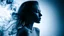Placeholder: smoke art grey and white flowing around woman silhouette