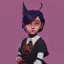 Placeholder: Portrait of an adorable witch kid by Nick Harris