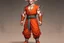 Placeholder: Full Body, Male Dragonborn, monk, outfit like goku