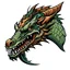 Placeholder: simple image dragon head color