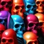 Placeholder: ultra high image quality, hell infused Grim Reaper Close-up of an set against AMOLED-worthy pure black backdrop, fantasy art style infused with filter, tailored for vertical wallpaper, exclusive design with no duplicates, radiating beauty suitable for a PC screen image, vivid colors, ultra fine, digital painting.