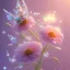 Placeholder: one big crystal subtle flower in a galactic ambiance with a beautiful fairy, transparent petals, delicate colors, in the foreground, full of details, smooth，soft light atmosphere, light effect，vaporwave colorful, concept art, smooth, extremely sharp detail, finely tuned detail, ultra high definition, 8 k, unreal engine 5, ultra sharp focus