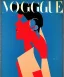 Placeholder: Front Cover of Vogue. Art by "Eduardo García Benito" "Benito". Striking covers in which he combined geometry with color contrasts in an impressive way. End of the roaring twenties of the twentieth century.