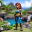 Placeholder: boss fight studio figure of bokeh photo of hero forge model; tattooed Clara free spirit has lived on the island for as long as she can remember. She was raised by a tribe of monkeys However, that tribe was wiped out by the lizard men. Now, Clara has been adopted by a new tribe and their teacher.
