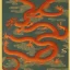 Placeholder: Ukiyo-e style art, dragon at the center of the picture,