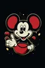 Placeholder: "Design an AI logo featuring the iconic Mickey Mouse cat. Capture the charm and playfulness of the beloved character's glove. Emphasize the gloved hand's unique silhouette and convey the whimsical spirit of Disney's Mickey Mouse."