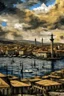 Placeholder: Van Gogh tarzın da bana Türkiye'nin İzmir şehrinin sinematik görselini çiz lütfen