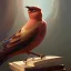 Placeholder: a painting of a bird sitting on top of a book, heather theurer, inspired by Balthasar van der Ast, by Brian Despain, by Jens Juel, by Wen Boren, fruit and feathers, by Todd Lockwood, by Mathieu Le Nain, inspired by Johannes Fabritius, benjamin lacombe, by Eddie Mendoza