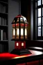 Placeholder: gaming table lamp inspired by palace, modern design,