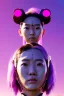 Placeholder: portrait, Asian cyborg woman, samurai warrior :: symmetry photography, cyberpunk style, pink hair, wires conveying, perfect eyes, samurai helmet, tiger mask, black samurai army, katana, japanese traditional ornaments, pink, white, black, glow eyes, cinematic, Ultra realistic, dark scene, soft color, highly detailed, unreal engine 5, RTX, ultra detail, 3d, finely drawn, high definition.