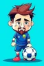 Placeholder: messi football player ,cartoon 2d