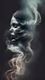 Placeholder: Woman shape in art with smoke