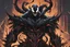 Placeholder: venom machine in solo leveling shadow artstyle, demon lord them, full body, apocalypse, intricate details, highly detailed, high details, detailed portrait, masterpiece,ultra detailed,best quality