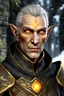 Placeholder: An old male altmer battlemage from Skyrim with golden-orange eyes