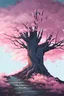 Placeholder: a tree in the style of A Silent Voice