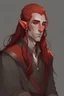 Placeholder: pale red haird moon elf male dnd