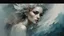 Placeholder: Ice goddess of love, sexy :: digital matt painting with rough paint strokes by Jeremy Mann + Carne Griffiths + Leonid Afremov, black canvas