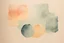 Placeholder: abstract minimalist watercolour on rough plaster wall