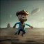 Placeholder: Mr. Peanut running away from aliens spaceship, peanut shell