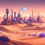 Placeholder: Cartoon magical Arabian desert city