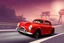 Placeholder: a red race car driving down a road, a gouache, by françois girardon, shutterstock, retrofuturism, official poster, saint, grand finale, pixivs and, 4 khd, luigi, omg, pavilion, 1944, fey, spray, shodan, official photos, deco, yummy, august, gouche, guilt