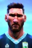 Placeholder: Realistic Messi Argentina soccer player Portrait, mid shot view, epic, god lights, concept art, art station, 3d, photo studio, blue clean background, unreal engine 5, ray tracing, RTX, lumen lighting, ultra detail, volumetric lighting.