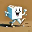 Placeholder: dancing milk brick cartoon
