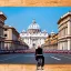 Placeholder: Pope riding bicycle, Rome, St Peter's basilica, photo realistic, 8k