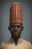 Placeholder: african head portrait, warrior costume, village, meditation, woods, galaxy sky, 8k quality