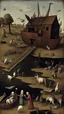 Placeholder: Hieronymus Bosch style nightmare Noah Ark