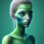 Placeholder: Wearing make up avatar in pandora green skin