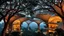 Placeholder: A series of interconnected, curved buildings resembling the canopies of giant trees. Each building is made of advanced, sustainable materials and features panoramic windows that blend seamlessly with the natural surroundings. Award-winning photograph, beautiful composition, exquisite detail and illumination