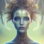 Placeholder: Portrait of beautiful girl, face dept of field,face shining, plant, metal, feathers,central weight average, CWA Dryad,Median filter fae, sidhe, ominous, nature, plants, wildflower sparkle,wildflower 3d view, facepaint, dnd character portrait, intricate, oil on canvas, masterpiece, expert, insanely detailed, 4k resolution, retroanime style, cute big circular reflective eyes, cinematic smooth, intricate detail , soft smooth lighting, soft pastel colors, painted Renaissance style,sharp focus