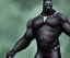 Placeholder: Fat marvel black panther, photorealistic