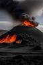 Placeholder: icelandic volcano demon comes out of the ground