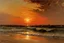 Placeholder: Sunset, sea, sand, auguste oleffe and charles leickert impressionism paintings