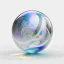 Placeholder: 3d holographic marble isolated on infinite white background, glow, glass effect, 4k. sober. fintech