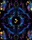 Placeholder: futuristic cyberpunk, abstract geometric patterns, neon colors, symmetrical design, intricate and complex, digital art, glowing accents, dark background, vibrant contrast, surreal atmosphere