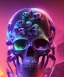 Placeholder: Android skull, full body close up, soft light atmosphere, light effect，vaporwave colorful, concept art, smooth, extremely sharp detail, finely tuned detail, ultra high definition, 8 k, unreal engine 5, ultra sharp focus