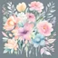 Placeholder: Watercolor Pastle Flower bouquet clipart pack, Commercial use |PNG File | Instant download | Scrapbooking | Art & craft project Active