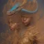 Placeholder: sango fantasy, fantasy magic, intricate, sharp focus, illustration, highly detailed, digital painting, concept art, matte, artgerm and paul lewin and kehinde wiley, masterpiece sexy lips Asian afro lips black African lady body mermaid blue Dragon head golden space lady sea under water mermaid pretty skull